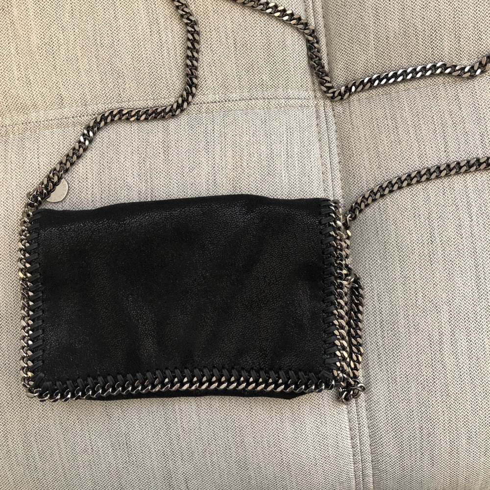 Stella McCartney Falabella black vegan leather crossbody bag